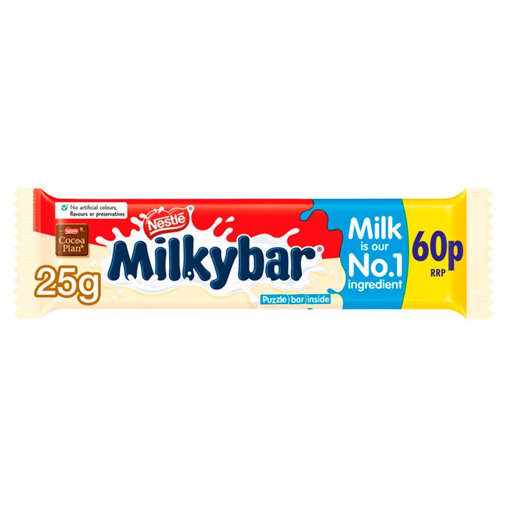 Milkybar White Chocolate Medium Bar 25g (Pack of 40)